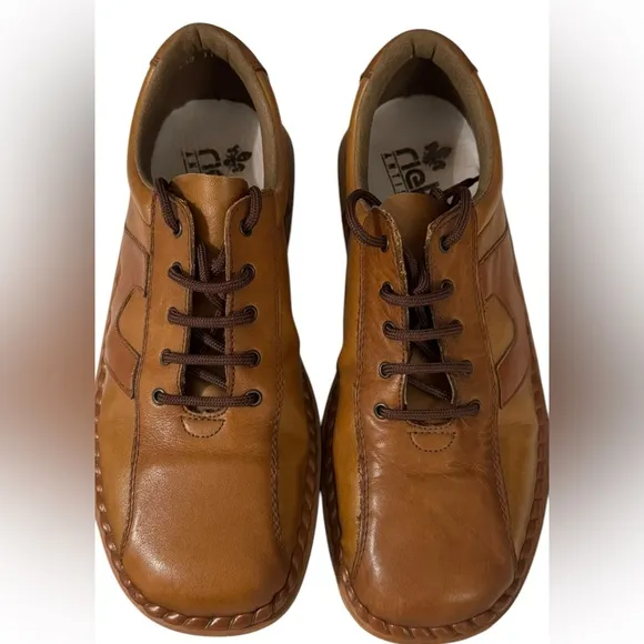 Rieker Brown Leather Comfort Shoes – EU 41 (Unisex)