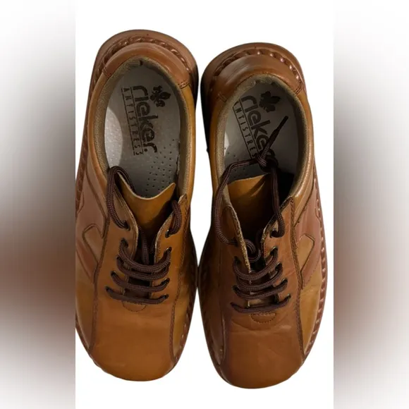 Rieker Brown Leather Comfort Shoes – EU 41 (Unisex)