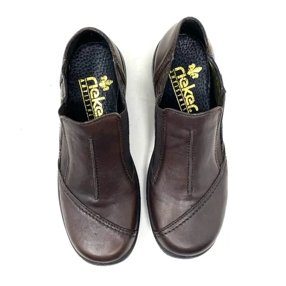 Rieker Leather Walking Shoes L7178-25, Brown