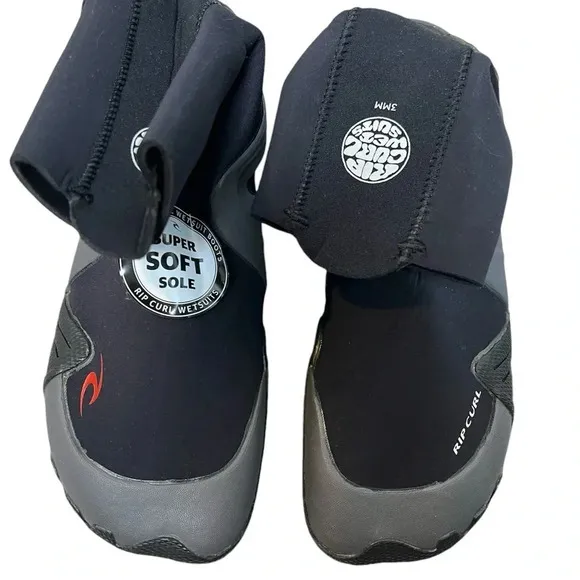 Rip Curl Snow Patrol Surf Suit Booties cold water 3 mm round toe Mens Size 11