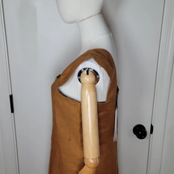 Rita Row Otavia Camel 100% Linen Dress Size Medium