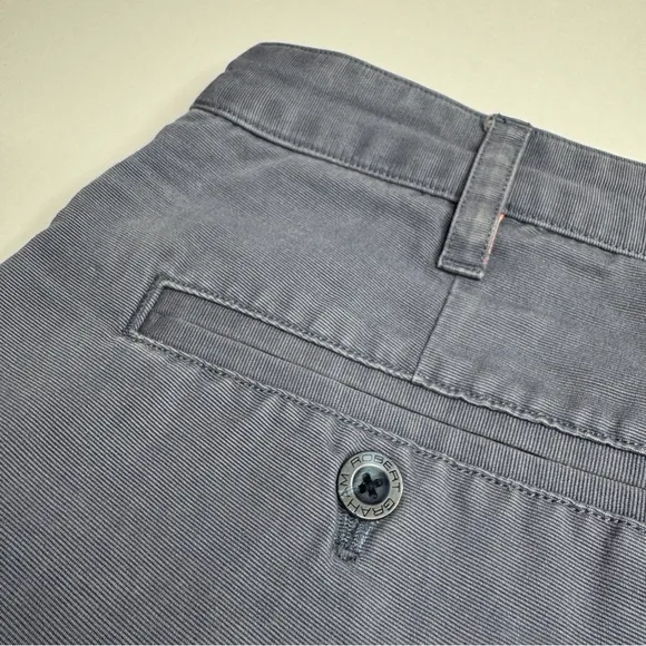 Robert Graham Flat Front Chino Shorts Pink Flip Cuff Preppy Classic Pride
