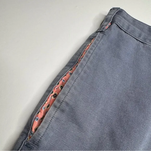 Robert Graham Flat Front Chino Shorts Pink Flip Cuff Preppy Classic Pride