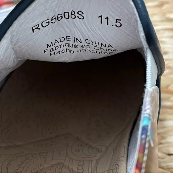 Robert Graham Morcilla Abstract Skull Slip On Shoes Mens 11.5