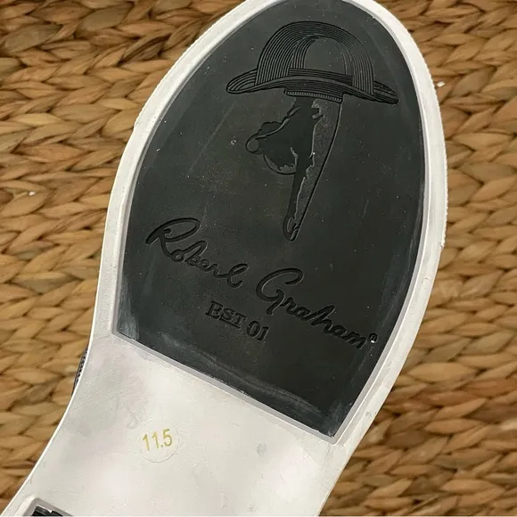 Robert Graham Morcilla Abstract Skull Slip On Shoes Mens 11.5