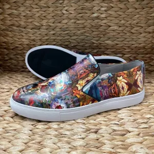 Robert Graham Morcilla Abstract Skull Slip On Shoes Mens 11.5