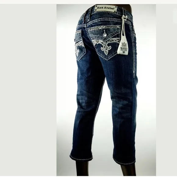 Rock Revival Easy Capri Jeans 29 30 31 32 33 34
