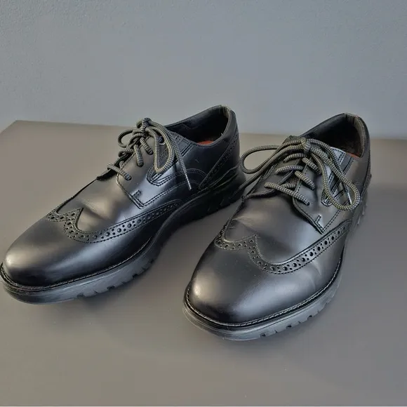 Rockp Total Motion Black Men’s Shoes Sz 7.5