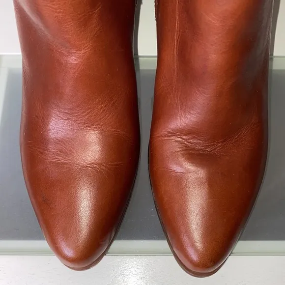Rockport Women’s Camdyn Leather Waterproof Pointed Toe Side Zip Booties-Sz 6