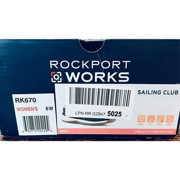 Rockport Work Women's Sailing Club RK670 Work Shoe