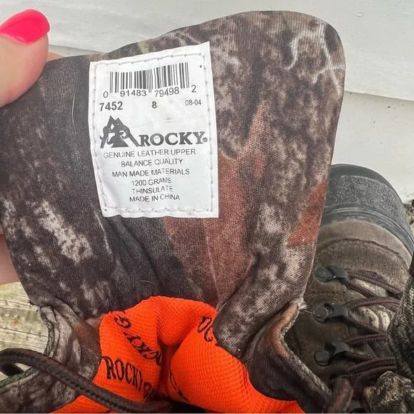 Rocky Blizzard Stalker Waterproof 1200 gram thinsulate Camo hunting boots