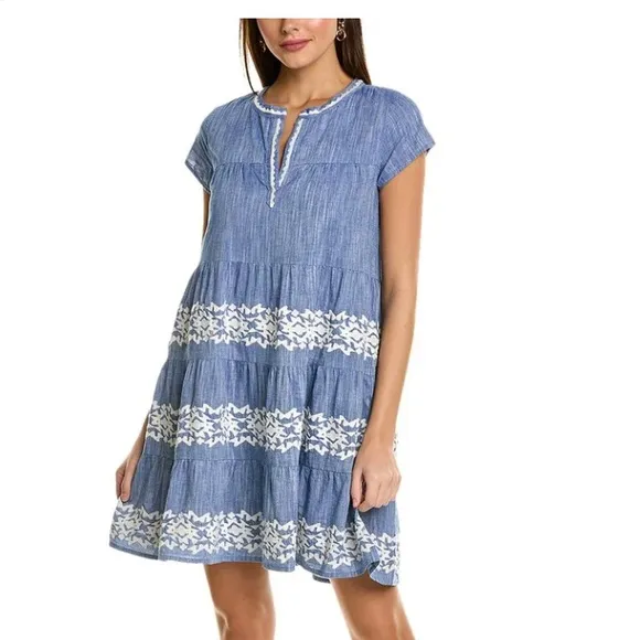 Roller Rabbit Chambray Pamela Dress XS