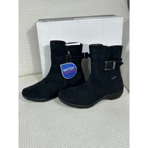 Romika Black Waterproof Fashion Boot with Zipper, Size EU 37, US 6-6.5, NWB