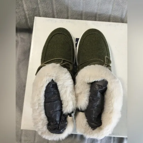 Romika Helsinki 01 Olive Faux Fur Boot Sneaker EU 36 US 5 to 5.5
