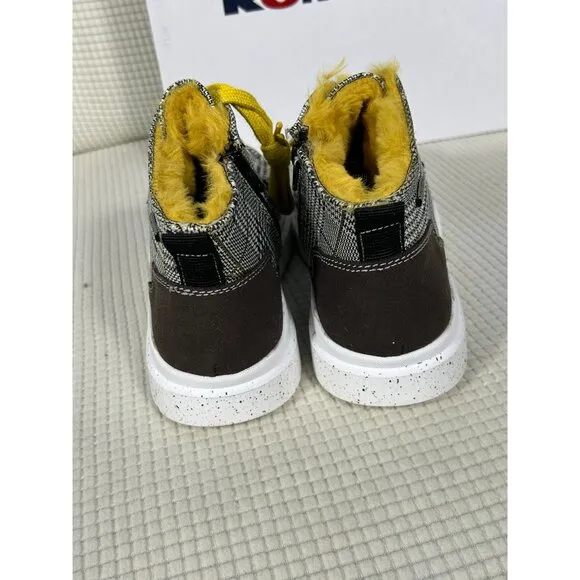 Romika Helsinki 02 Black Yellow Faux Fur Boot Sneakers Shoes EU 37, US 6-6.5, NW