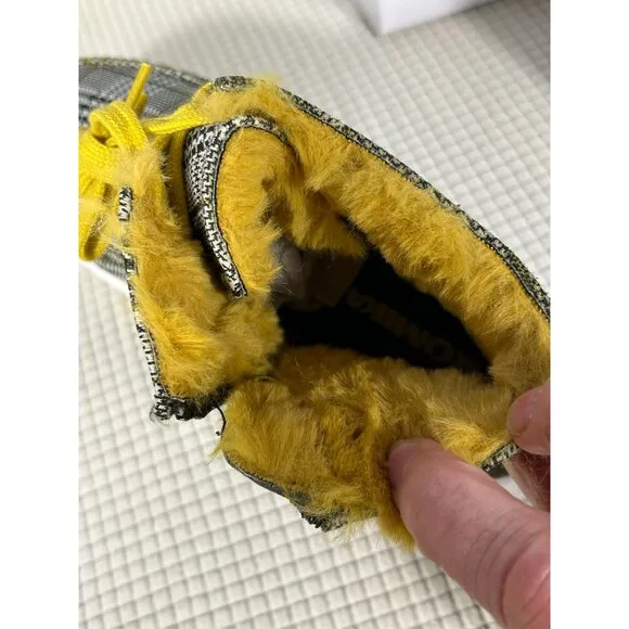 Romika Helsinki 02 Black Yellow Faux Fur Boot Sneakers Shoes EU 37, US 6-6.5, NW
