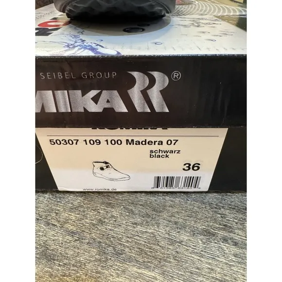 Romika MADERA - Ankle boots Black Suede‎ And Patent Leather Size 36 Josef Seibel