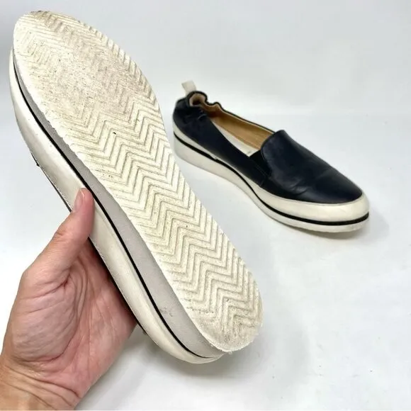 Ron White Nell Black Leather Slip On Shoes Size 39.5