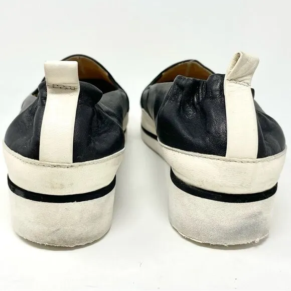 Ron White Nell Black Leather Slip On Shoes Size 39.5