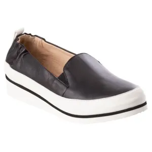 Ron White Nell Black Leather Slip On Shoes Size 39.5
