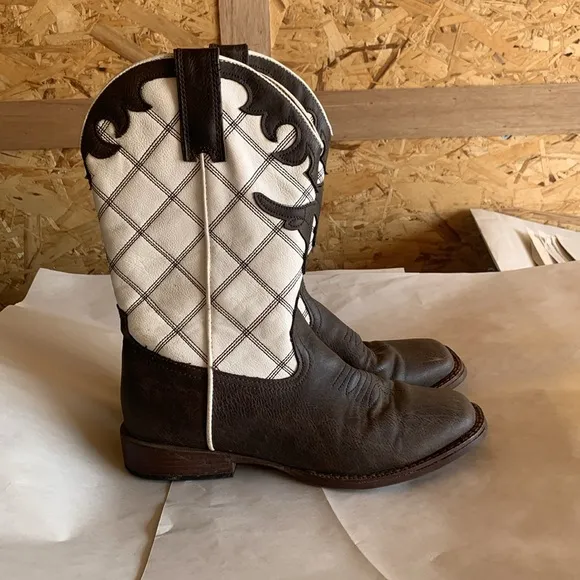 ROPER STEERHEAD WQG1Q_5Z472 Cowboy Boots Size 7 (Big Boy)