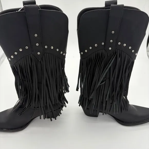 Roper Women's Rhinestone Fringe Western Boots 6.5 NEW