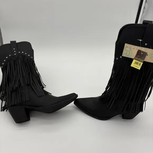 Roper Women's Rhinestone Fringe Western Boots 6.5 NEW