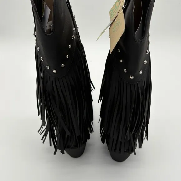 Roper Women's Rhinestone Fringe Western Boots 6.5 NEW
