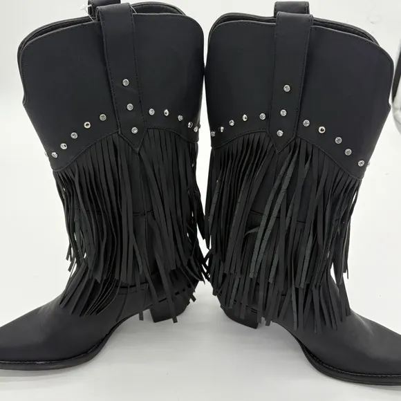 Roper Women's Rhinestone Fringe Western Boots 6.5 NEW