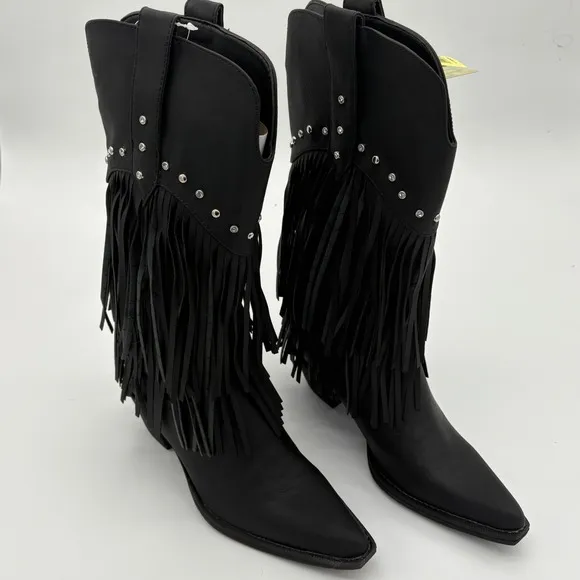Roper Women's Rhinestone Fringe Western Boots 6.5 NEW