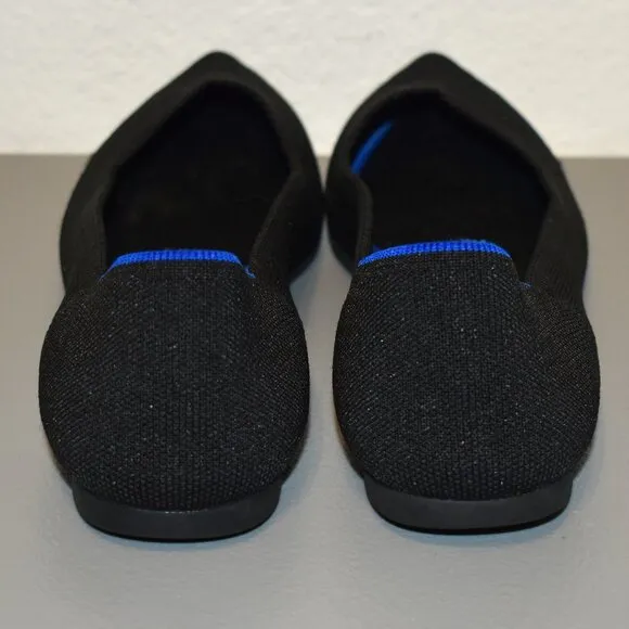 Rothy's Black The Point II Ballet Flat Shoes Sz 11
