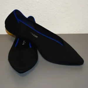 Rothy's Black The Point II Ballet Flat Shoes Sz 11
