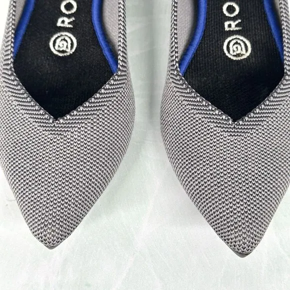 Rothy’s Shoes Women’s Size 7 The Point Grey Birdseye Ballet Slip On Flats