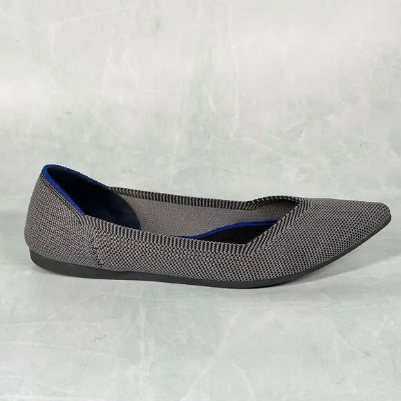Rothy’s Shoes Women’s Size 7 The Point Grey Birdseye Ballet Slip On Flats