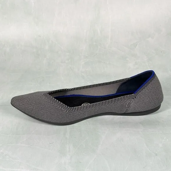 Rothy’s Shoes Women’s Size 7 The Point Grey Birdseye Ballet Slip On Flats