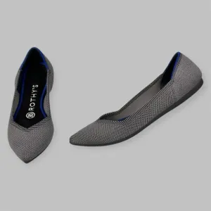 Rothy’s Shoes Women’s Size 7 The Point Grey Birdseye Ballet Slip On Flats