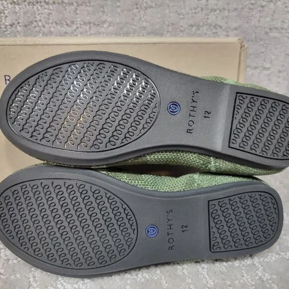 Rothy's The Flat Toddler Kid's Size 12 US Olive Camo Round Toe Slip on Shoes.
