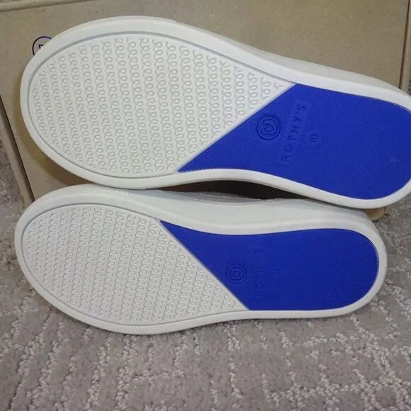 Rothy's The Kid White Rainbow Knit Slip On Sneaker Shoes Big Kids Size 4
