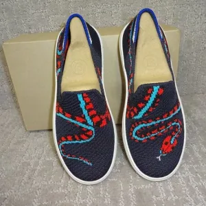 Rothy's The Kids Sneaker Sneaky Snake Slip On Flats Shoes Kids Size 10-11-13