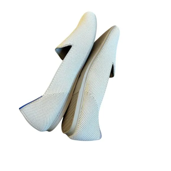 Rothy's The Loafer Slip On Flats Linen Double Stitch Knit Shoes Size 11 Women's