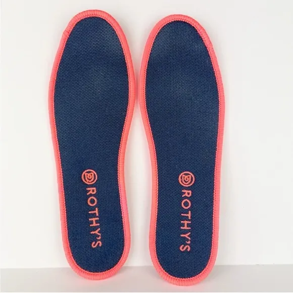 Rothy’s The Original Slip On Sneaker Blue Indigo Gingham Retired Shoes