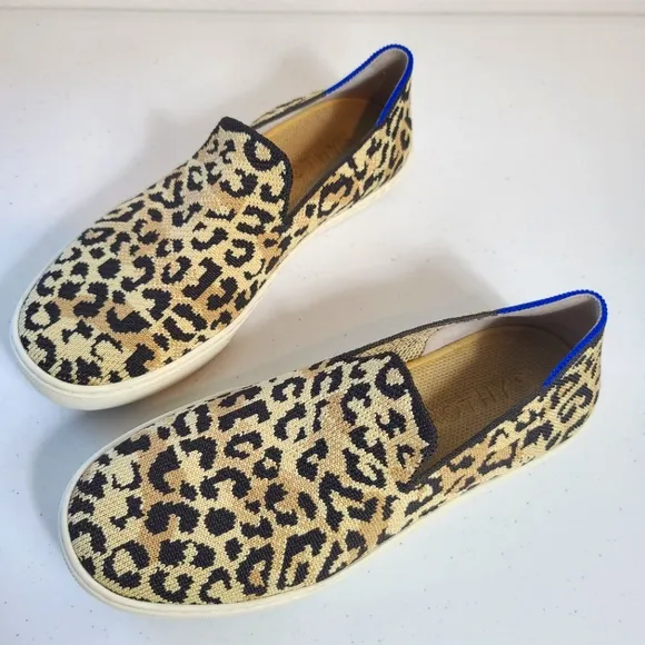 ROTHY'S The Original Slip-On Sneaker Leopard Camo Cat Slip-On Shoes