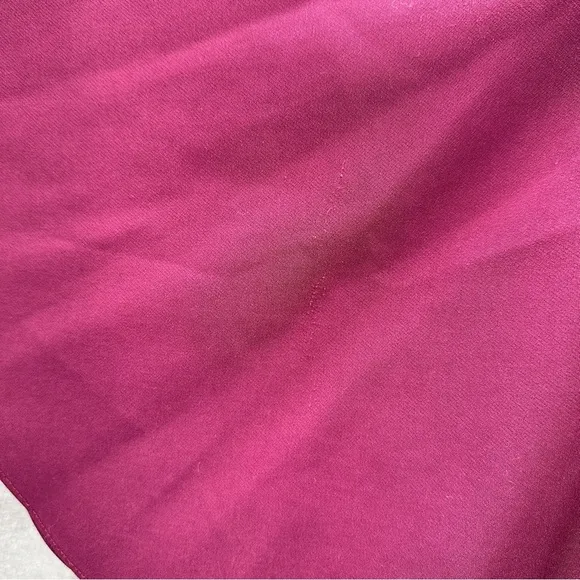 RTR Milly Cady Large Bell‎ Ruffle Sleeve Wine Magenta Mini A-Line Dress Sz 8