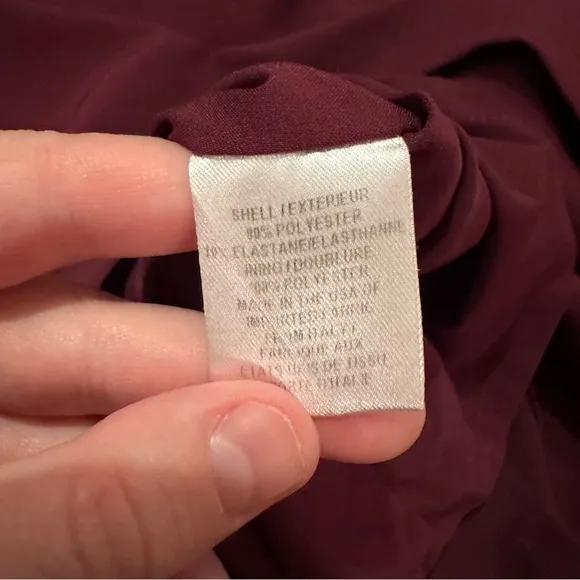 RTR Milly Cady Large Bell‎ Ruffle Sleeve Wine Magenta Mini A-Line Dress Sz 8