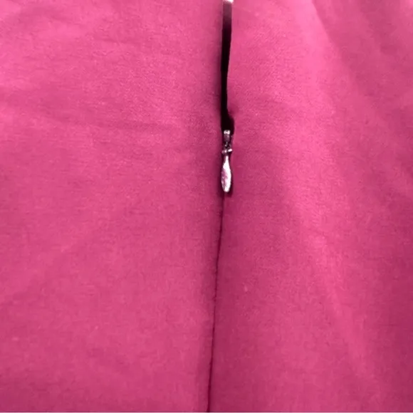 RTR Milly Cady Large Bell‎ Ruffle Sleeve Wine Magenta Mini A-Line Dress Sz 8