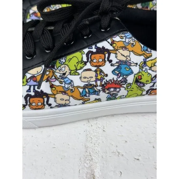 Rugrats Nickelodeon‎ By Viacom Mens All Over Print Lace Up Shoes Size 9