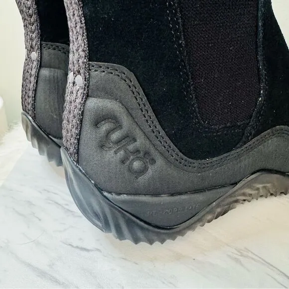 RYKA Echo Versa Ankle Suede Bootie, Water Repellant, Black, Size 9.5, NWOT