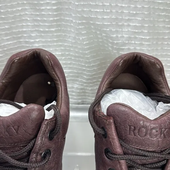 (S5) Rocky Men's Brown Leather Shoes,size 10.5 M