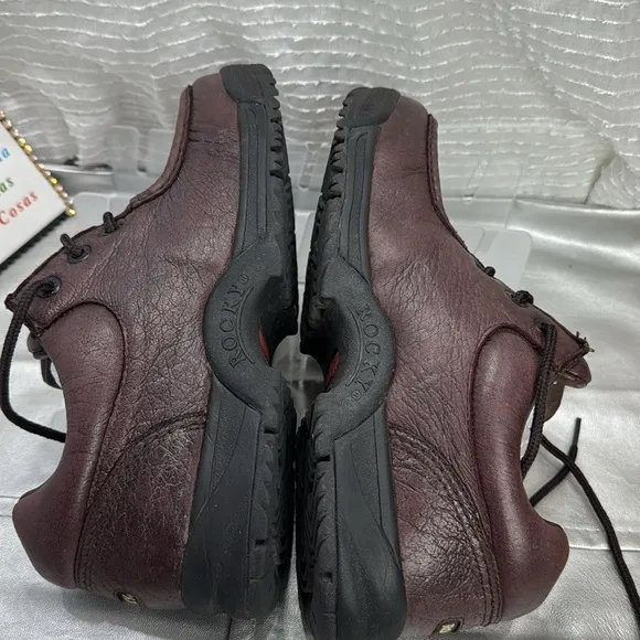 (S5) Rocky Men's Brown Leather Shoes,size 10.5 M