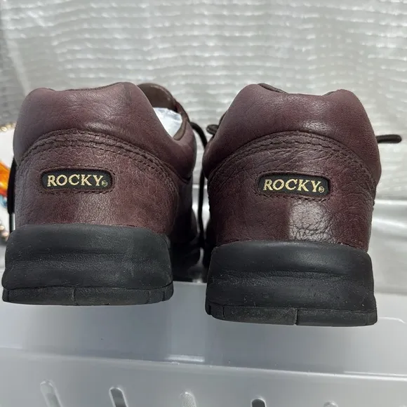 (S5) Rocky Men's Brown Leather Shoes,size 10.5 M